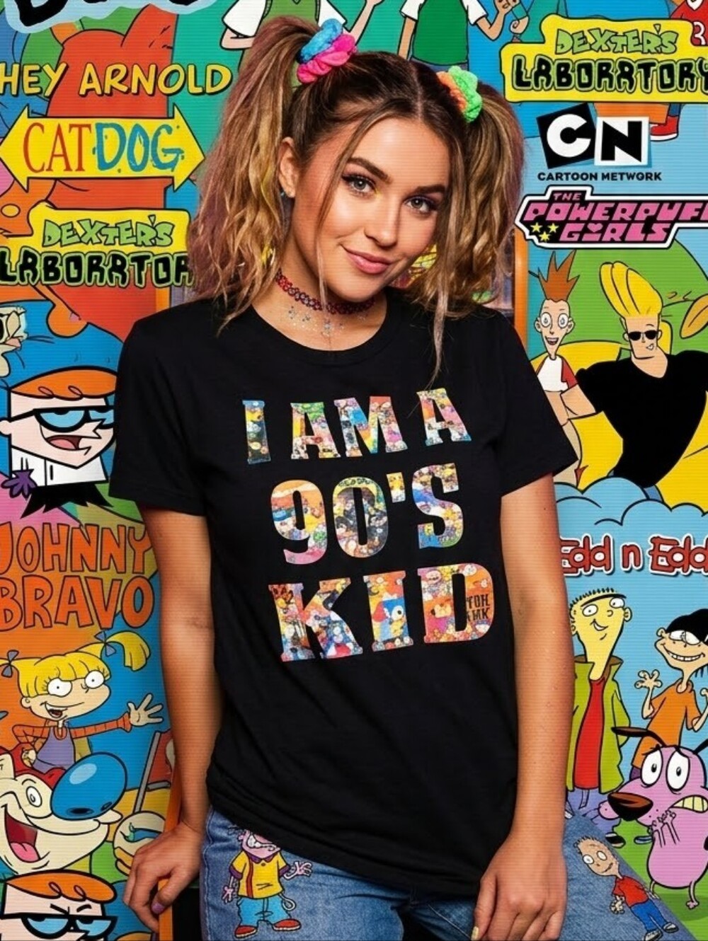 I Am a 90's Kid - Black Graphic Tee
